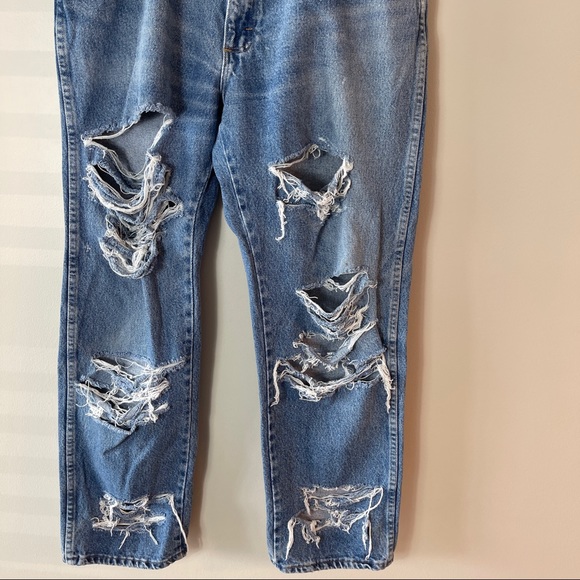 Wrangler Womens Jeans Sz 36x29 High Waist Distressed Denim - Picture 5 of 15